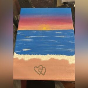 Sunset Beach Canvas Art